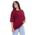 Oversized T-shirt Dark Red